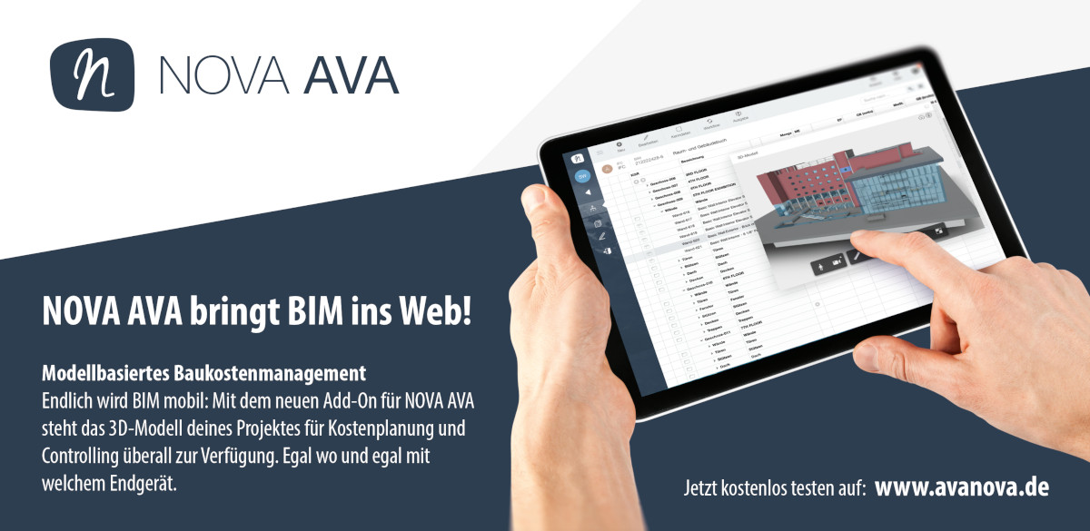 NOVA AVA bringt BIM ins Web!
